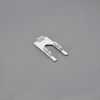 White Fabtex top end pass cap cover for side channels for roller shades