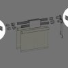 Exploded view of a Fabtex dual roller shade, 5" fascia system, highlighting the location of the 5" fascia bracket kit. The kit includes the bracket cover, bracket base plate, and insert plate.