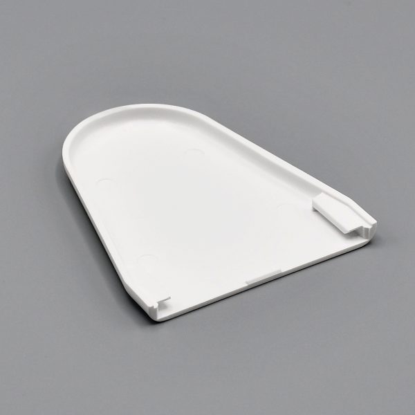 white Fabtex ribbed bracket cover for non-fascia system for roller shades