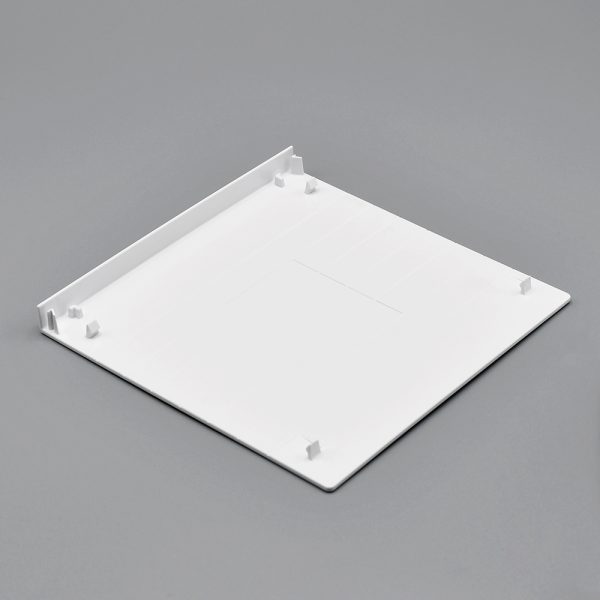White Fabtex 5 inch Dual Bracket fascia roller shade system bracket cover