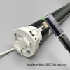 Close-up of the Fabtex ML-280BC-USBC-K motor charging port and USBC charger for roller shades