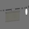 Exploded view of Fabtex Roller Shade components, highlighting the ball chain in a clutch-driven shade.