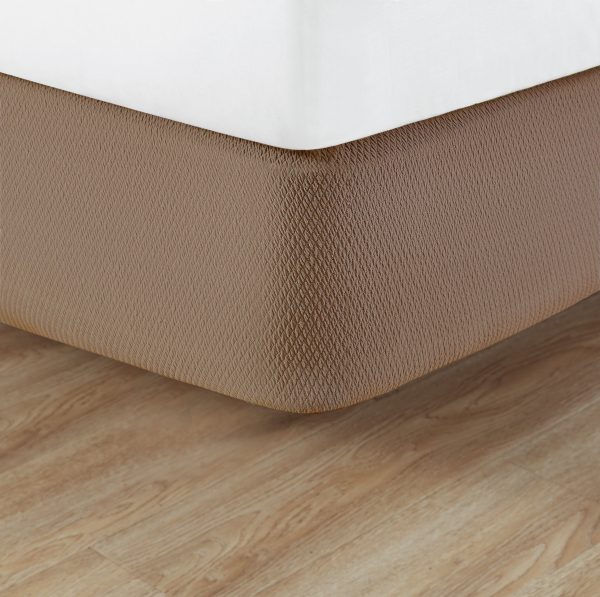 Klein Diamond Box Spring Cover King - Pecan (12 pcs) - Image 3