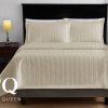 Florentis Quilt Coverlet Full/Queen - Sand (4 pcs)