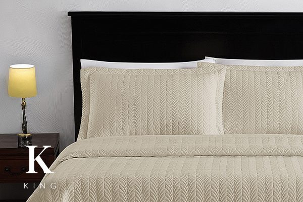 Florentis Quilt Sham King - Sand (12 pcs)