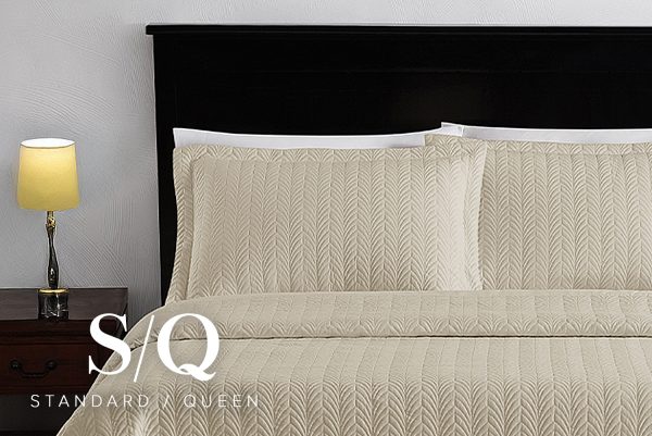 Florentis Quilt Sham Standard/Queen - Sand (12 pcs)