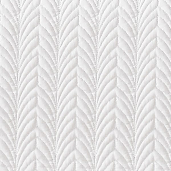 Florentis Quilt Sham Standard/Queen - White (12 pcs) - Image 2