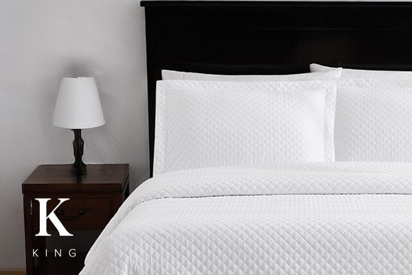 Rhapsody Quilt Sham King - True White (12 pcs)