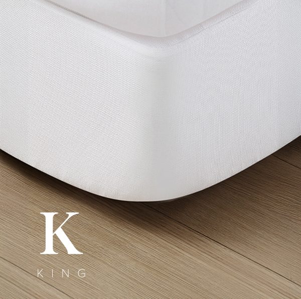 Wesley Box Spring Cover King - White (12 pcs)