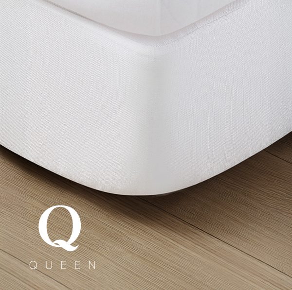 Wesley Box Spring Cover Queen - White (12 pcs)