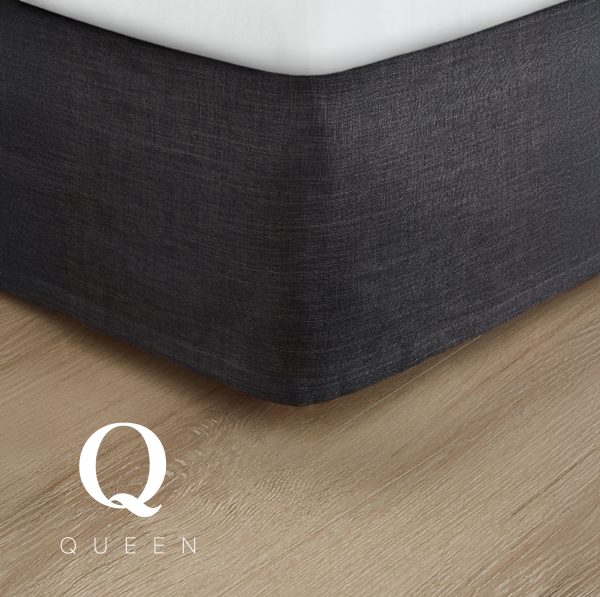 Wesley Fitted Bed Skirt Queen - Caviar (12 pcs)