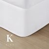 Wesley Fitted Bed Skirt King - White (12 pcs)