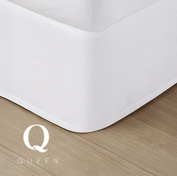 Wesley Fitted Bed Skirt Queen - White (12 pcs)